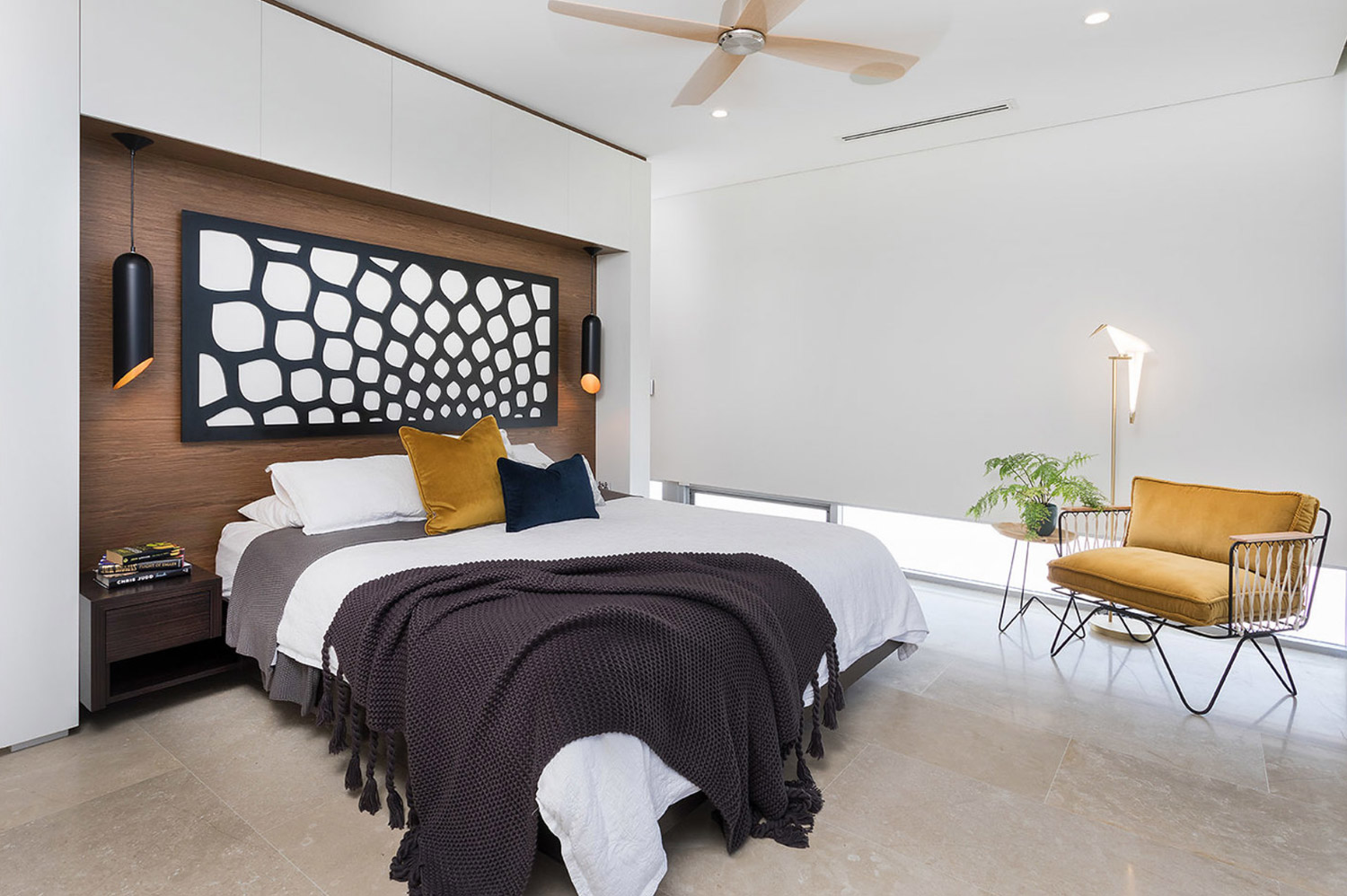 Champion Lakes master bedroom designed by Studio Seventy Four
